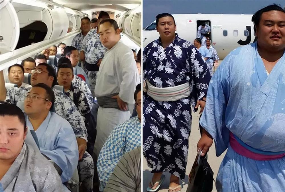 27 khách đô vật sumo khiến hãng hàng không toát mồ hôi, sợ máy bay hết xăng-1
